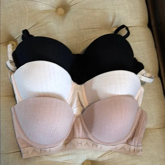 Tahari Black and Cream Intimates Bras - Picture 1 of 7